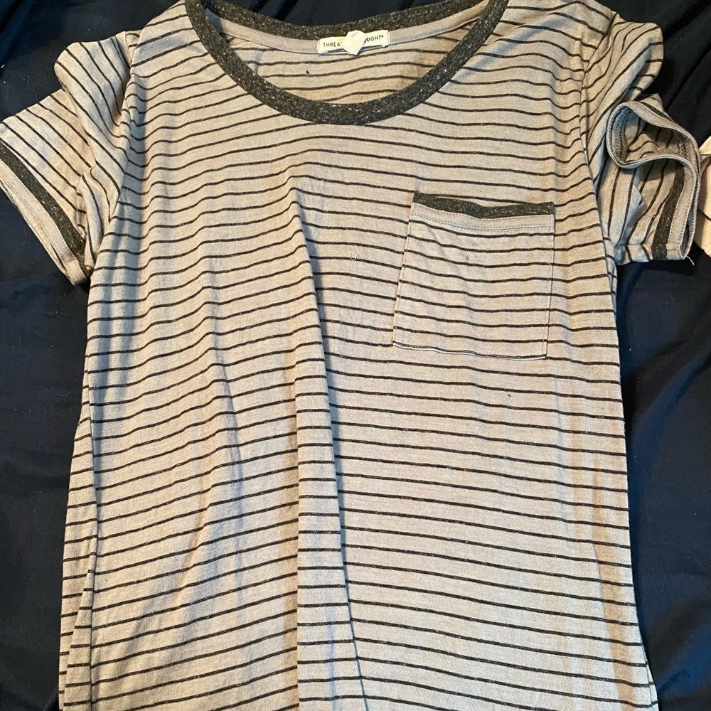 Short sleeve striped shirt